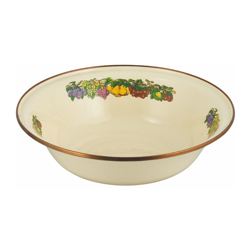 Emalje rustfritt stål runde felgvaskbasseng