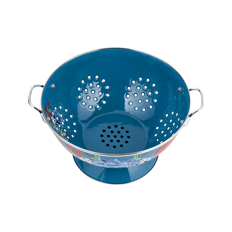 Vintage emalje fruktkurv