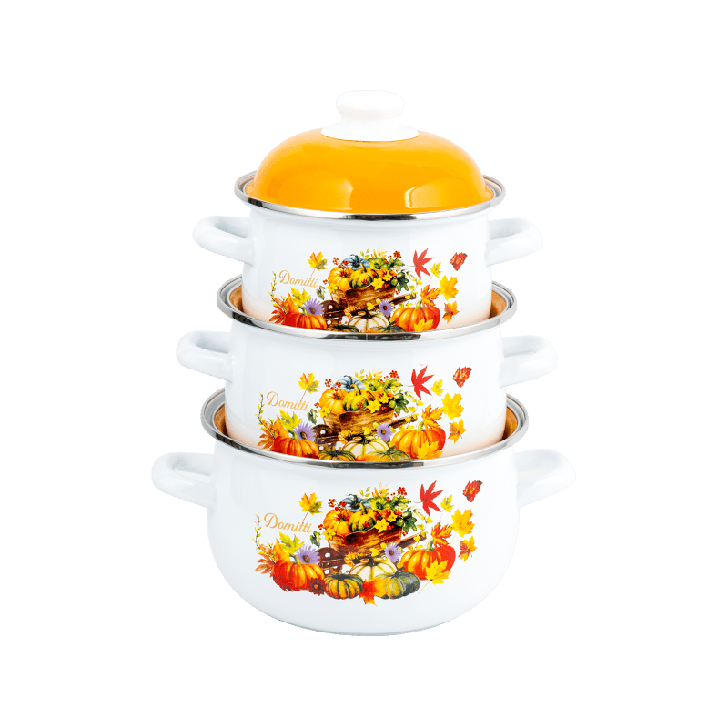 806D-5 rustfritt stål runde felg stockpot simmer emalje potte