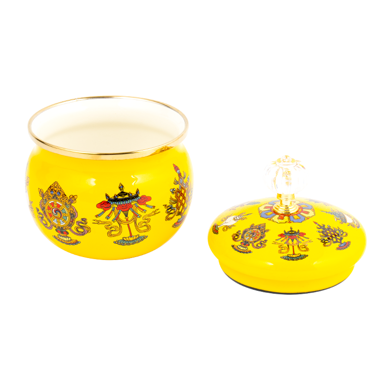 9cm emaljesukkerkrukke