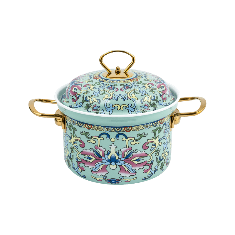 753D emalje blusset felgsresistent rett gryte