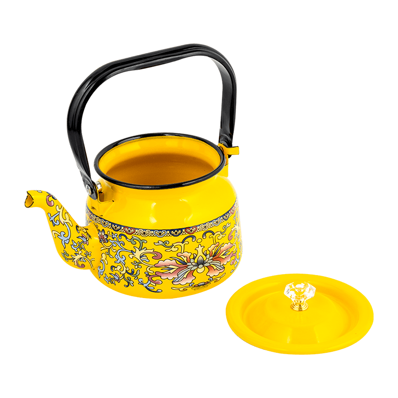 TK112 Easy-Clean Emalel Straight Tea Kettle