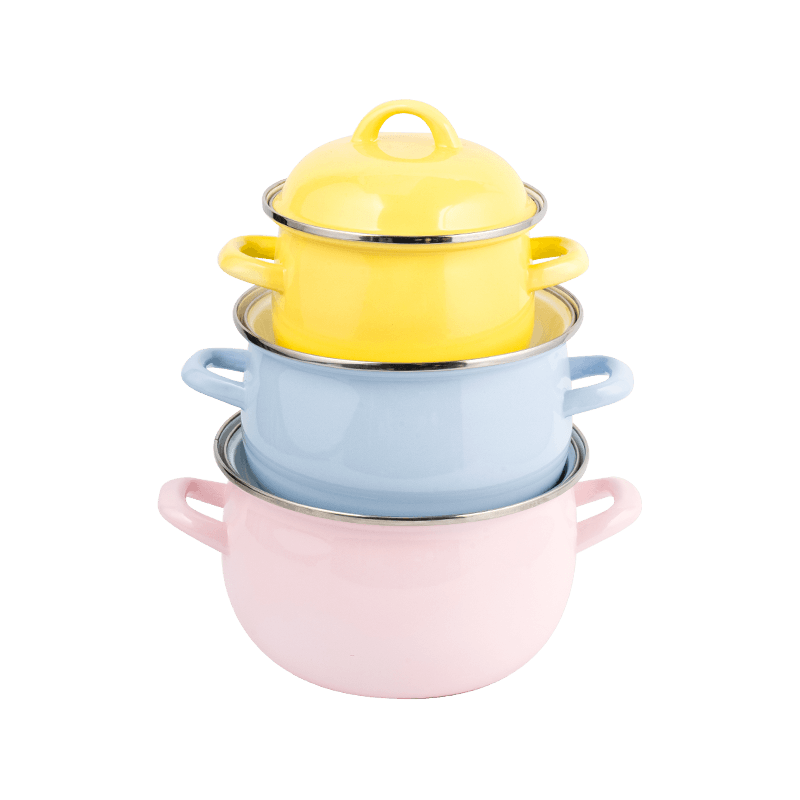 806D-5 rustfritt stål runde felg stockpot simmer emalje potte 806D-5 rustfritt stål runde felg stockpot simmer emalje potte