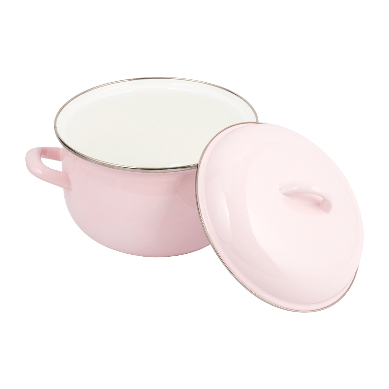 806D-5 rustfritt stål runde felg stockpot simmer emalje potte