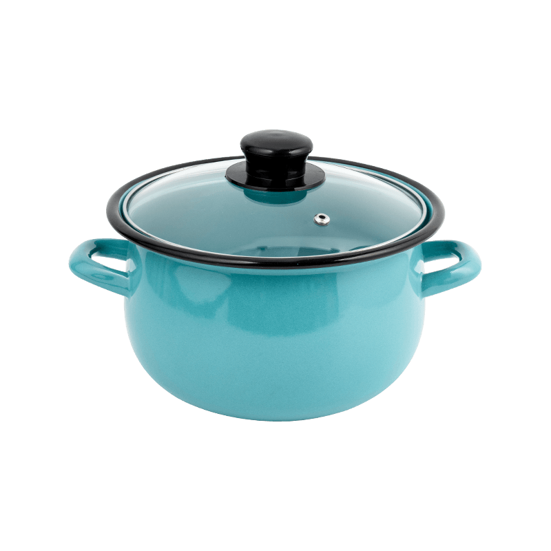 806D-5 rustfritt stål runde felg stockpot simmer emalje potte