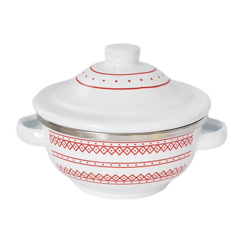 Fotfotet lokket dobbelthåndskål