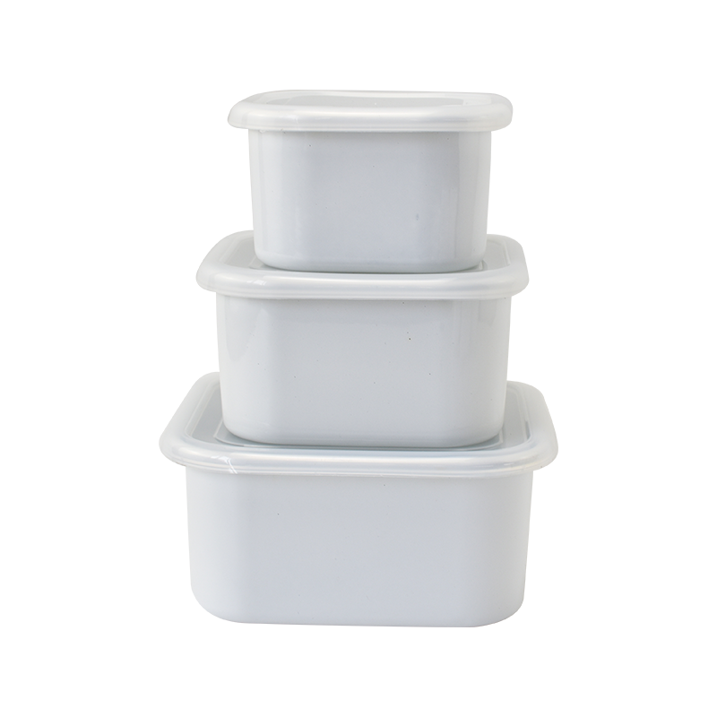 Emalje Square Ice Bowl